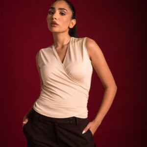 Ladies Blouse Cotton Ruffled
