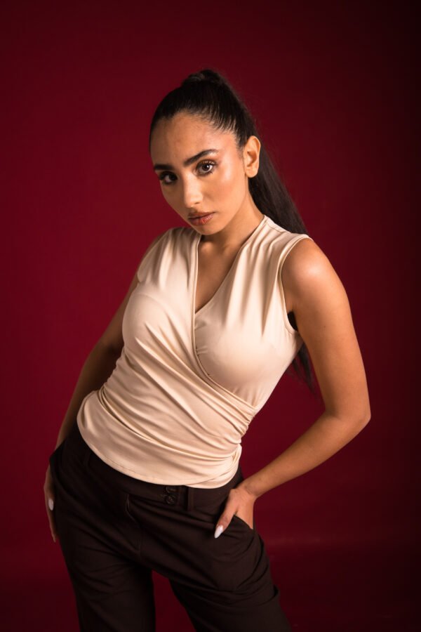 Ladies Blouse Cotton Ruffled - Image 2